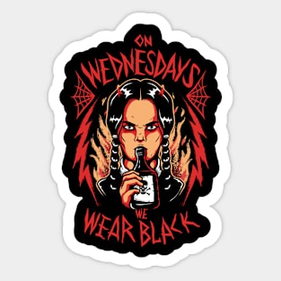 ON WEDNESDAY Sticker